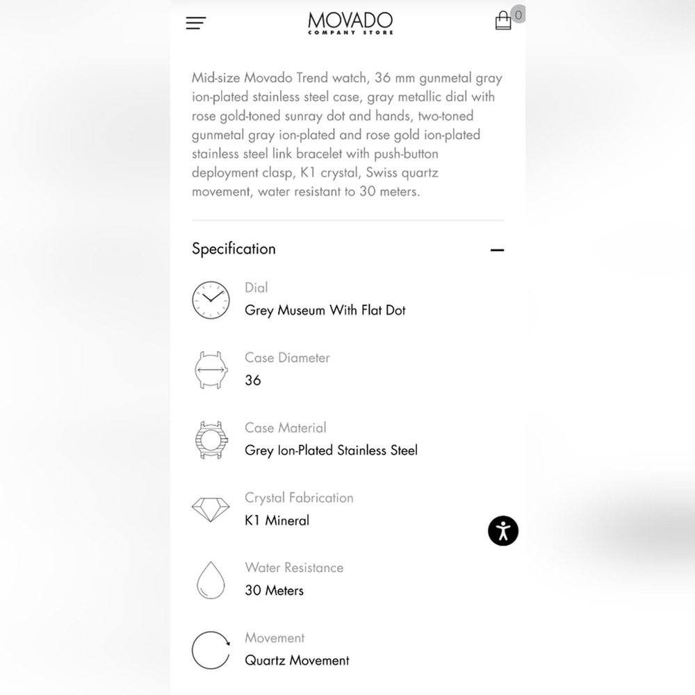 Movado Trend Watch - Picture 5 of 9